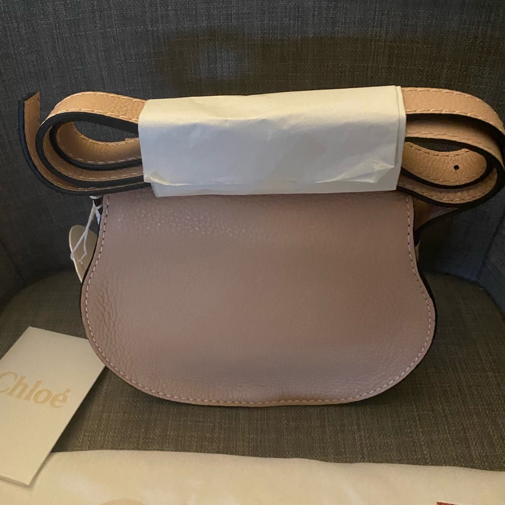 ***SOLD*** NWT Marcie Mini Saddle Crossbody Blush Nude - Picture 8 of 13